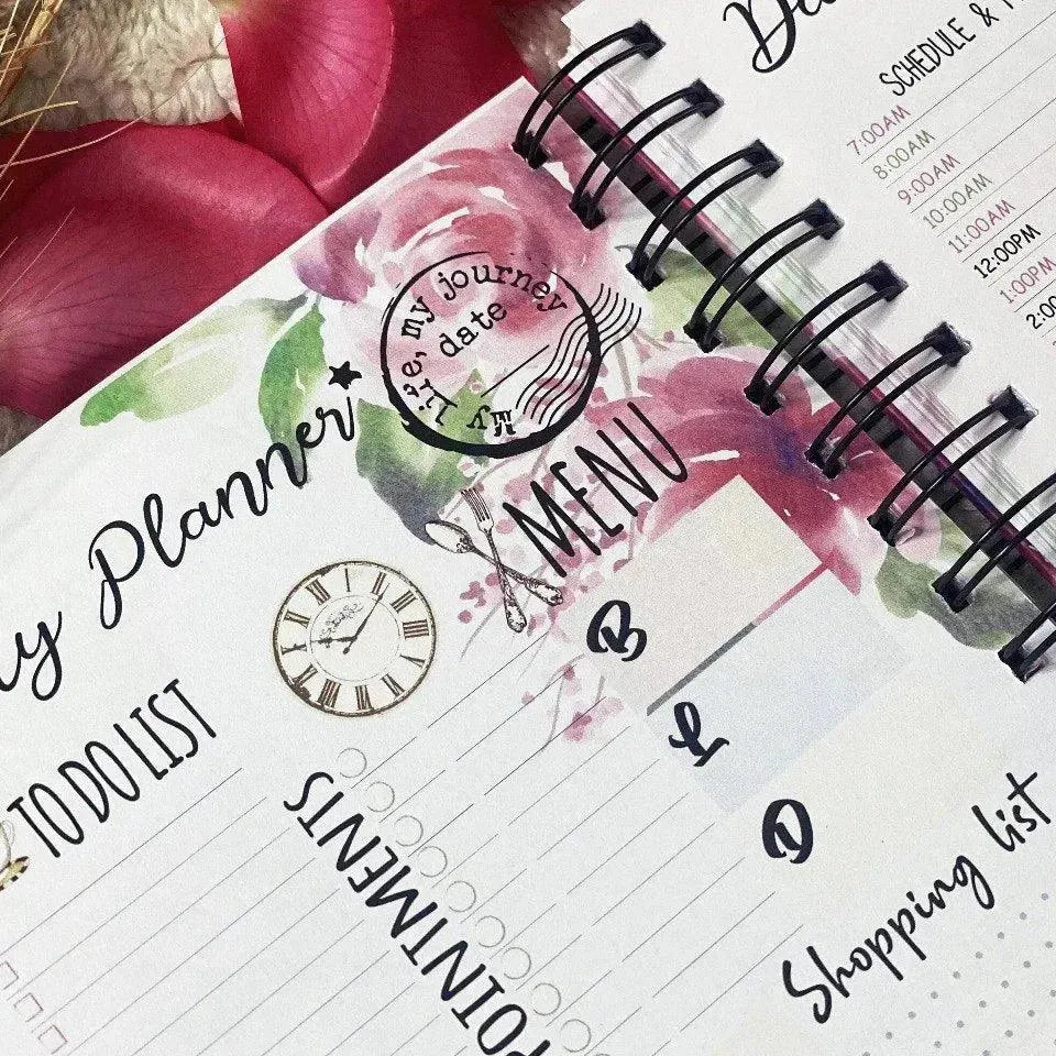 Daily planner-Blooming Flowers - WE PRINT