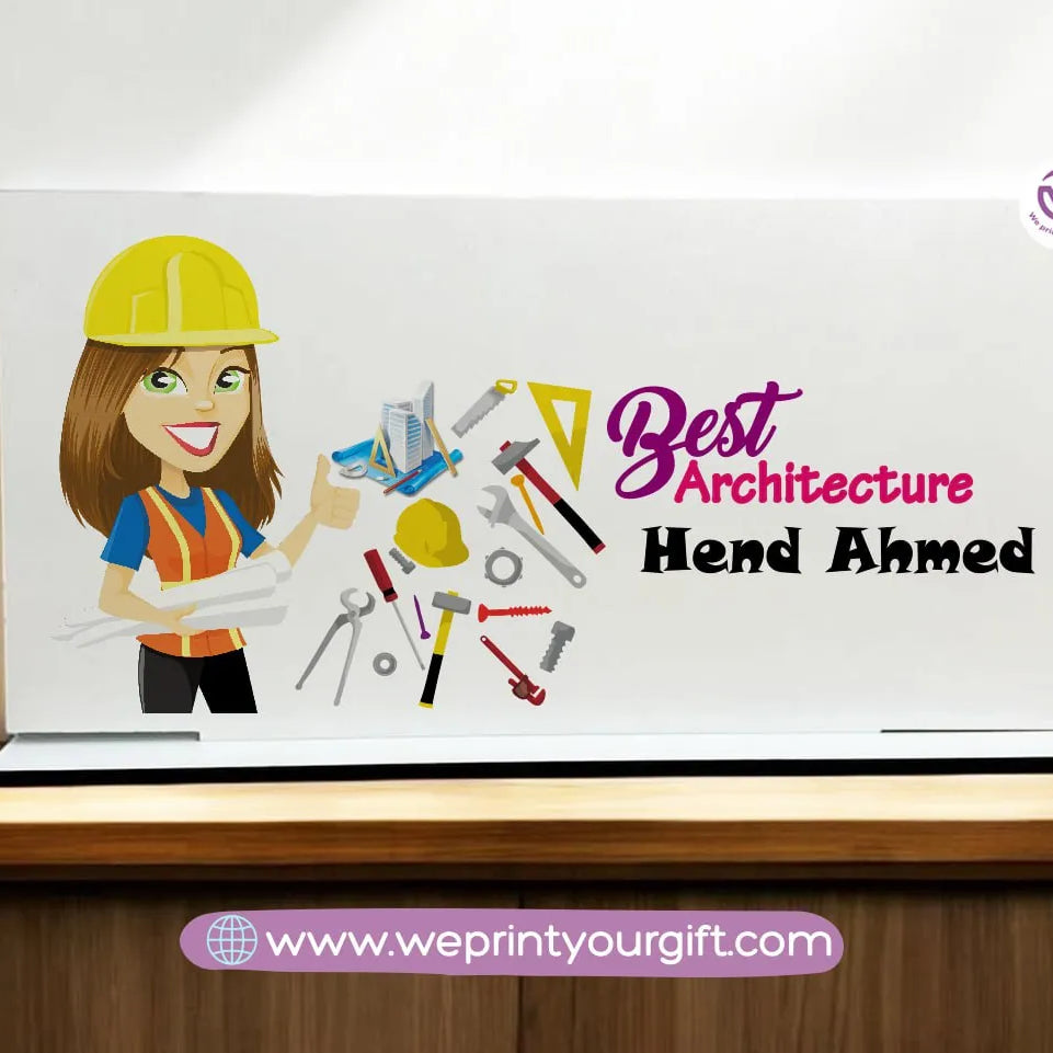 Desk Wooden Sign- Jobs - WE PRINT