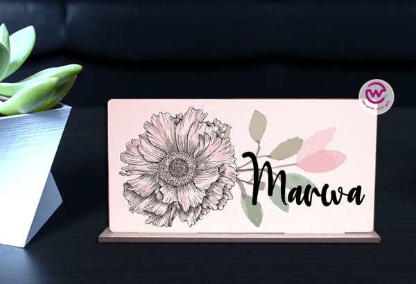 Desk Wooden Sign - Names - weprint.yourgift