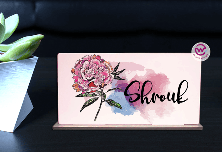 Desk Wooden Sign - Names - weprint.yourgift