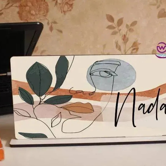 Desk Wooden Sign -Names-F - WE PRINT