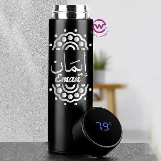 Digital Thermal Thermos - Arabic Name A - WE PRINT