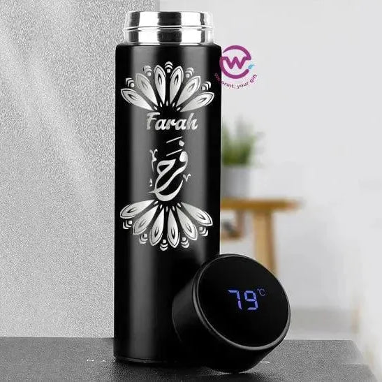 Digital Thermal Thermos - Arabic Name A - WE PRINT