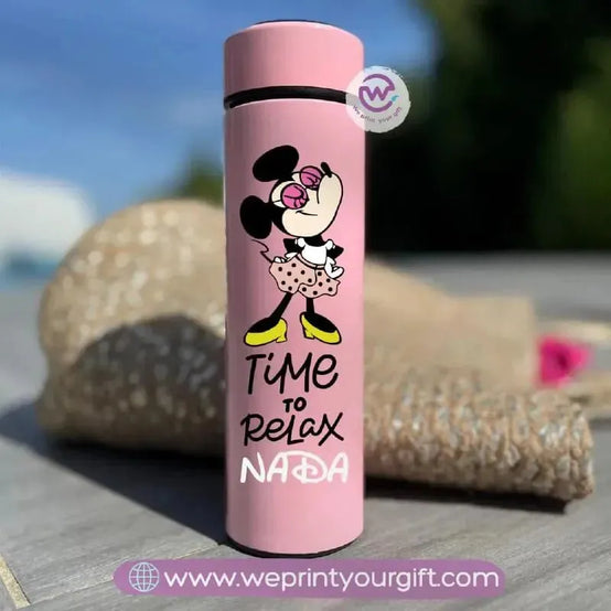 Digital Thermal Thermos-pink-Minnie mouse - WE PRINT