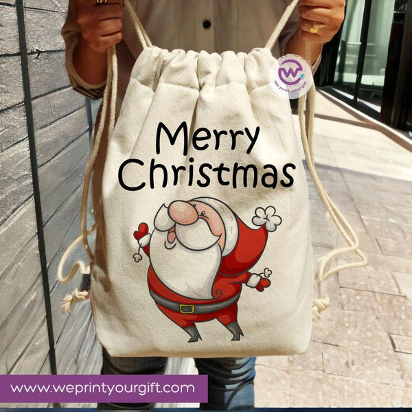 Drawstring Bag - Christmas - weprint.yourgift