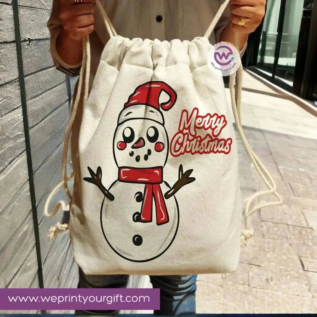 Drawstring Bag -Christmas-B - WE PRINT