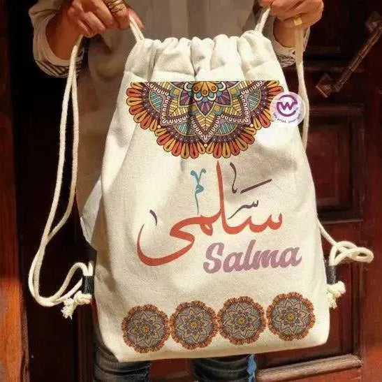 Drawstring Bag - Mandala - WE PRINT