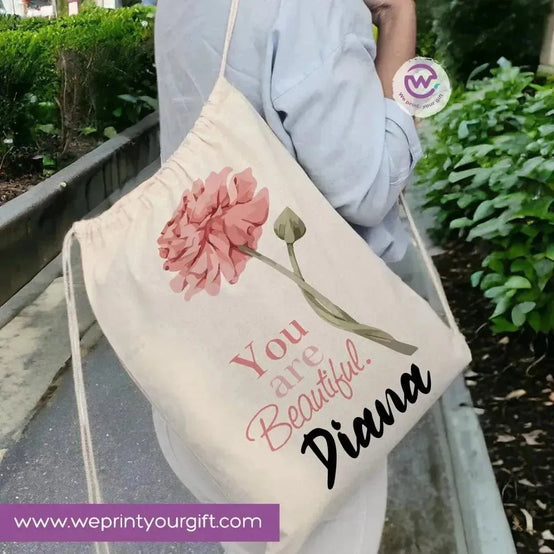 Drawstring Bag - Names-A - WE PRINT