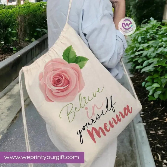 Drawstring Bag - Names-A - WE PRINT