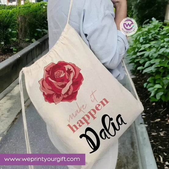 Drawstring Bag - Names-A - WE PRINT