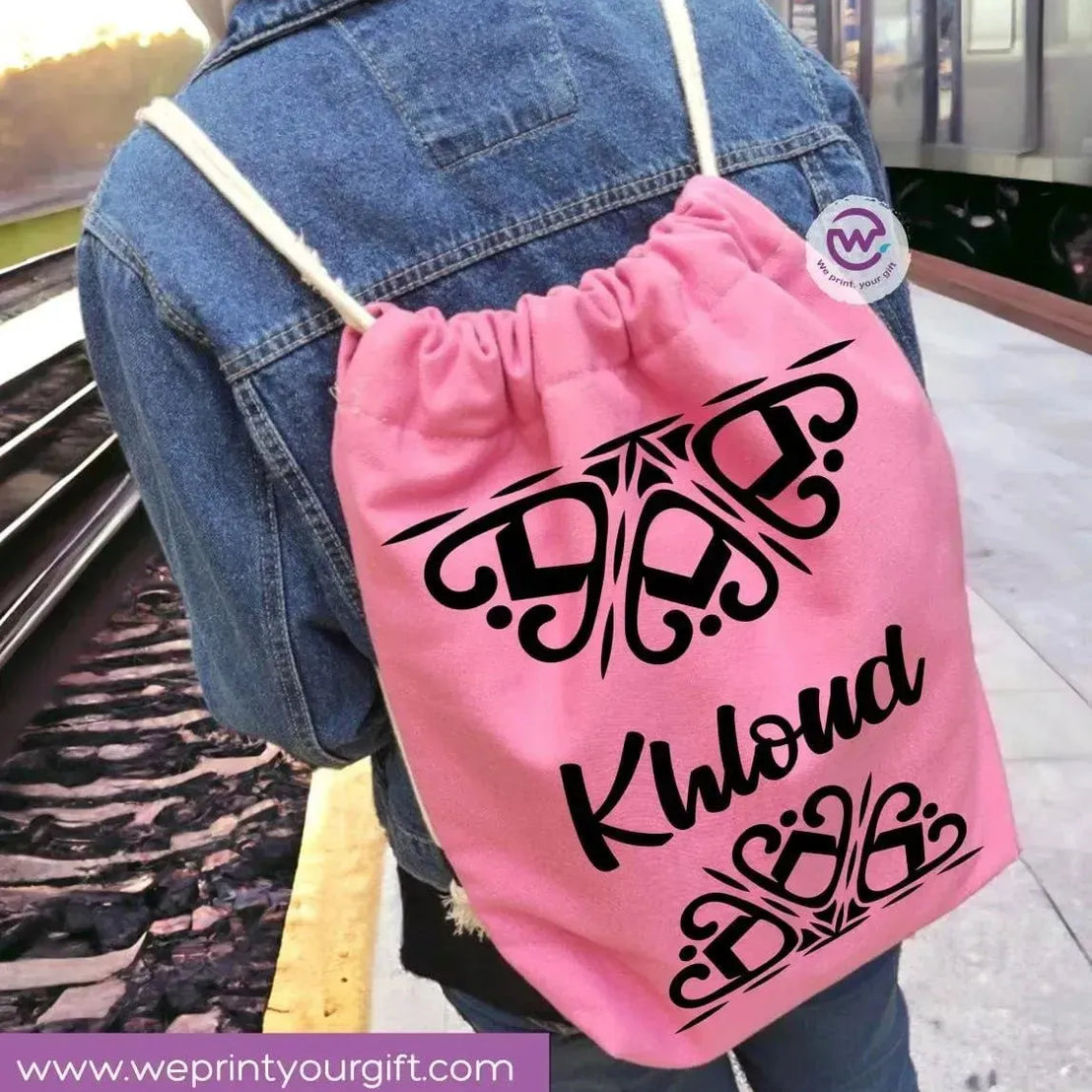 Drawstring Bag - Names-B - WE PRINT
