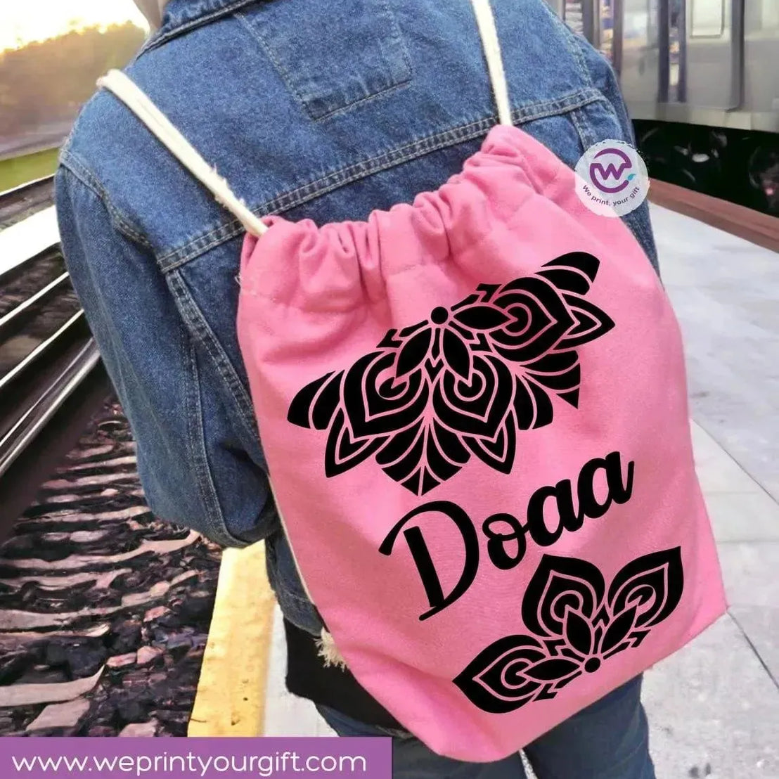 Drawstring Bag - Names-B - WE PRINT