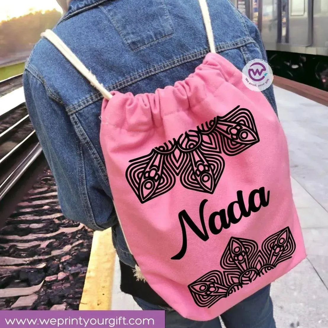Drawstring Bag - Names-B - WE PRINT