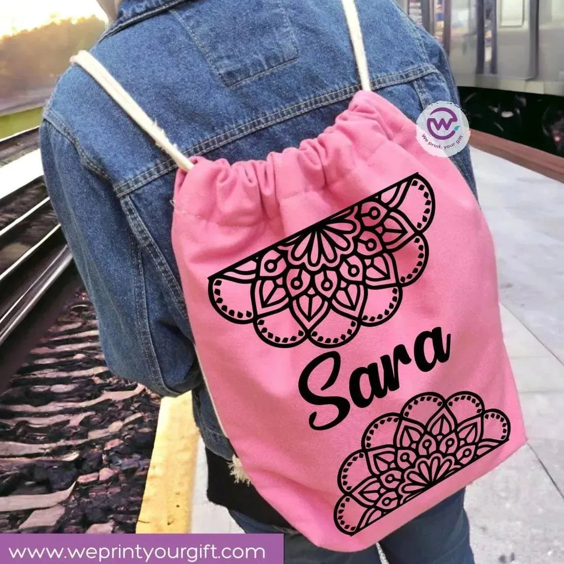 Drawstring Bag - Names-B - WE PRINT