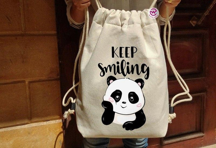 Drawstring Bag - Panda - weprint.yourgift