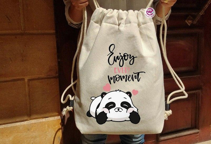 Drawstring Bag - Panda - weprint.yourgift