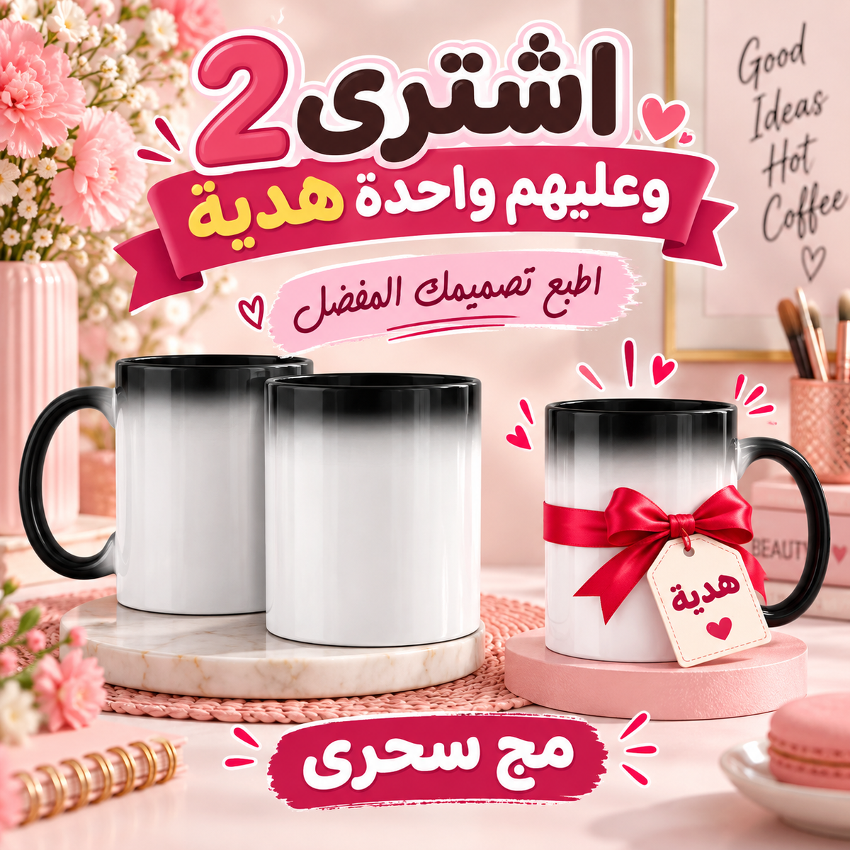 Custom Magic Color-Changing Mug -- Buy 2 Get 1 FREE!