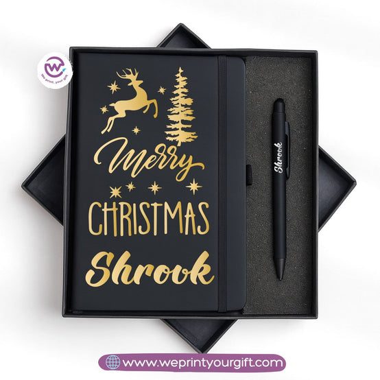 Christmas Special – Personalized Notebook & Engraved Pen Gift Box