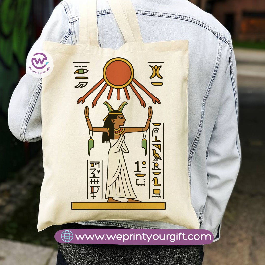 Egyptian Pharaonic Canvas Tote Bag