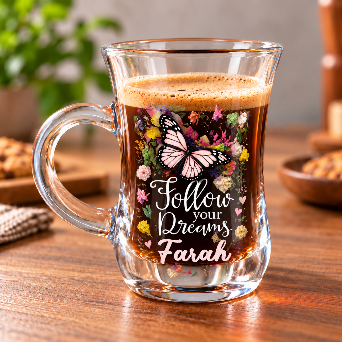 Glass Espresso Coffee Cups – Digital Art Designs & Creative Coffee Gifts