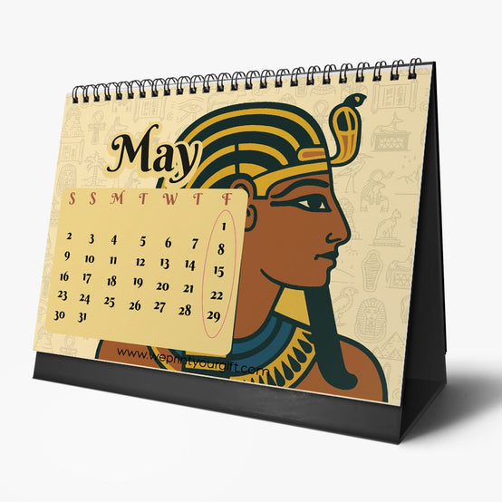 Egyptian Pharaonic Desk Calendar 2026