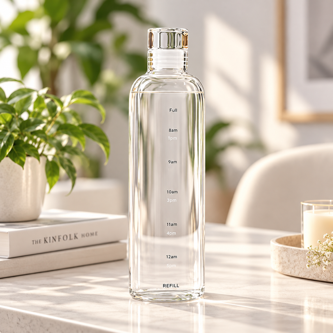 500ml Clear Acrylic Water Bottle – Customization Options