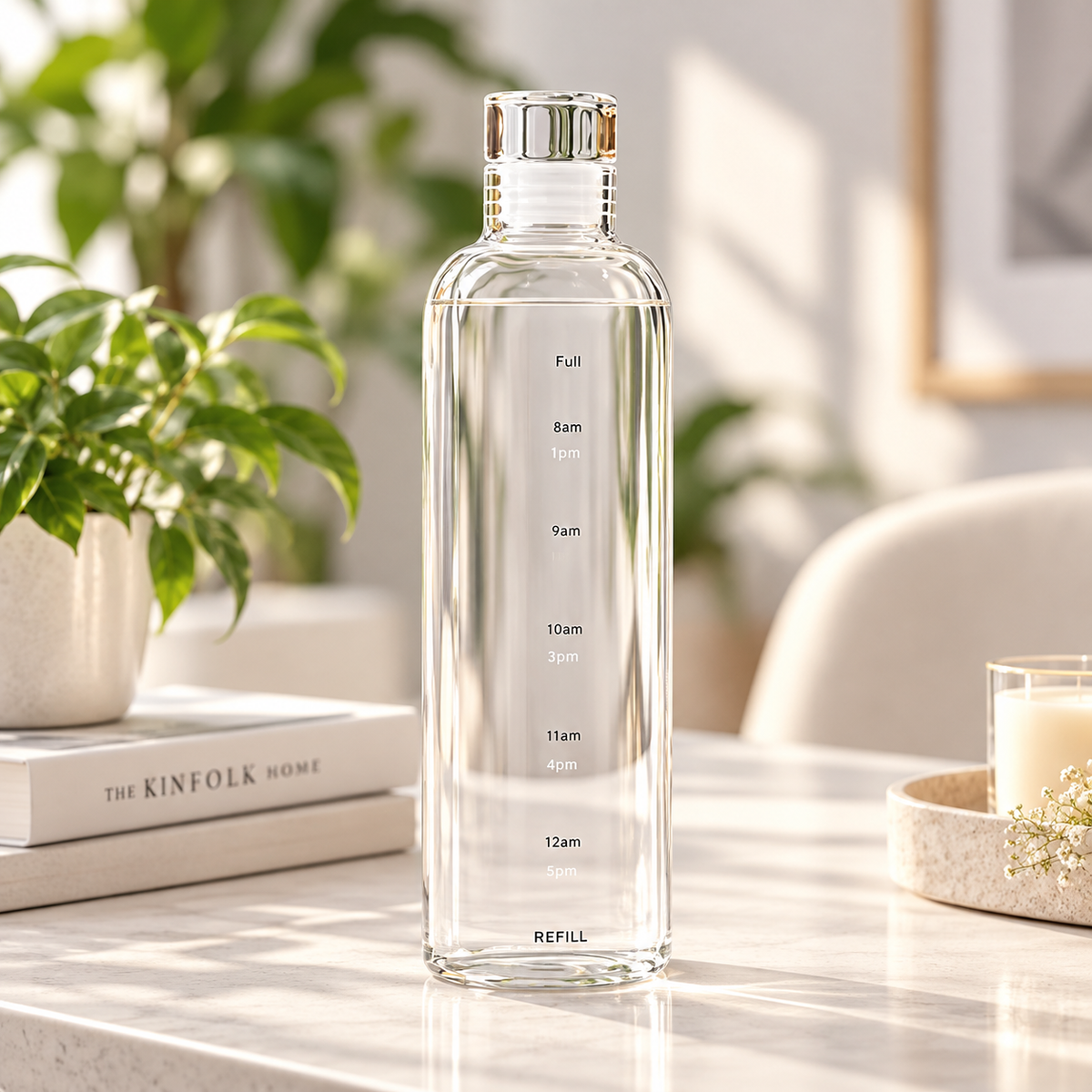500ml Clear Acrylic Water Bottle – Customization Options