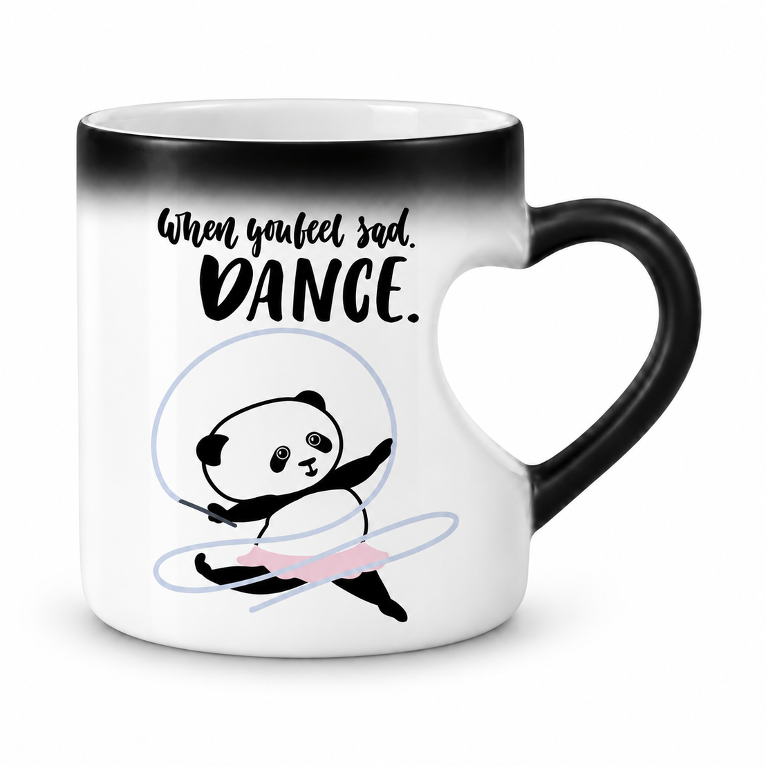 Magic Heart Handle Mug – Panda Designs | 350 ml
