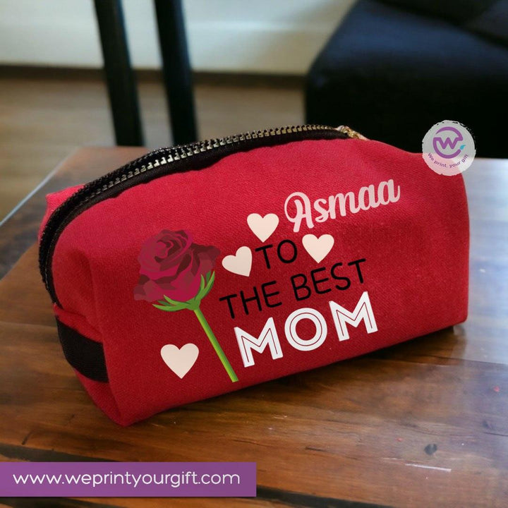 Fabric Boxy Pouch Makeup - Mother's Day -B - WE PRINT