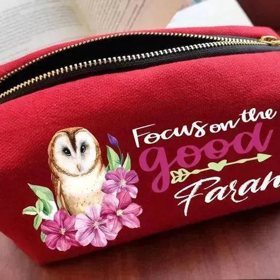 Fabric Boxy Pouch Makeup -Retro-B - WE PRINT