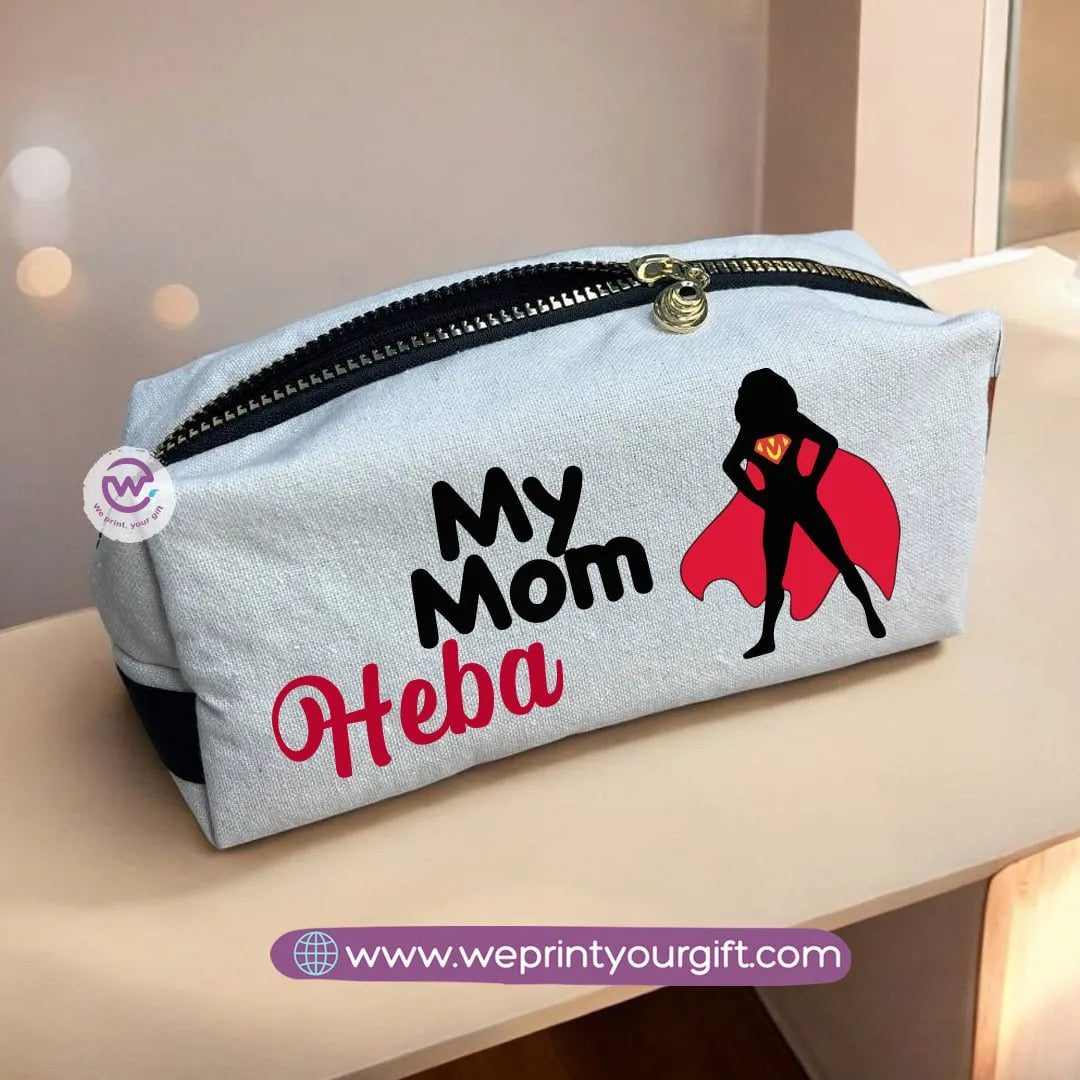 Fabric Makeup Bag- Mom designs - WE PRINT