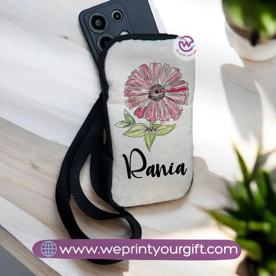 Fabric Mobile Cover - Flowers& Butterflies - WE PRINT