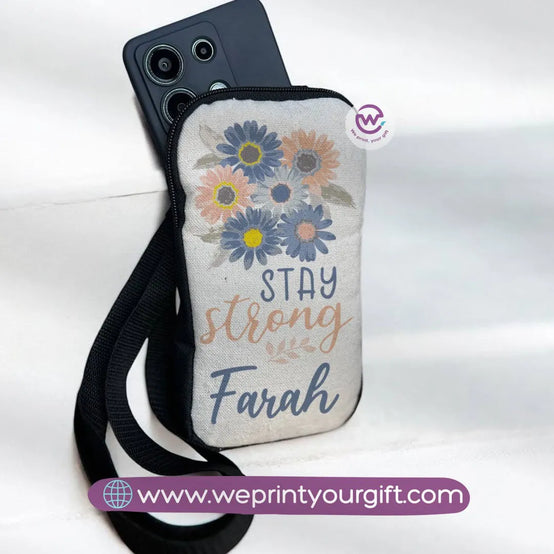Fabric Mobile Cover - Flowers& Butterflies - WE PRINT