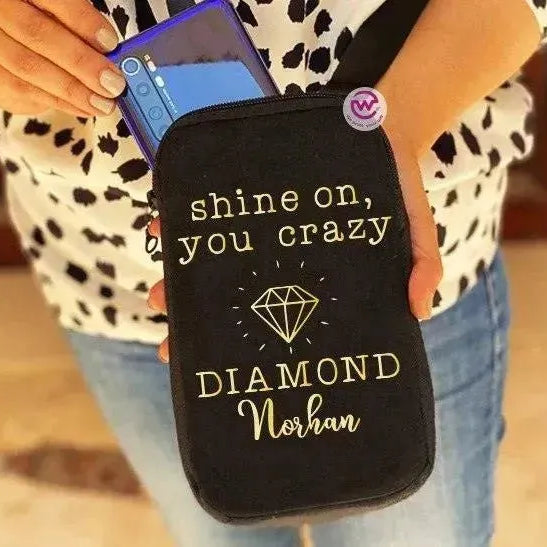 Fabric Mobile Cover -Golden Designs - WE PRINT