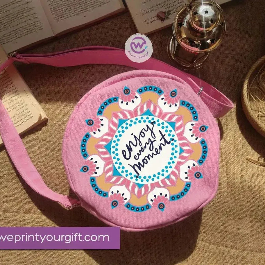 Fabric Round Bag-Motivational quotes - WE PRINT