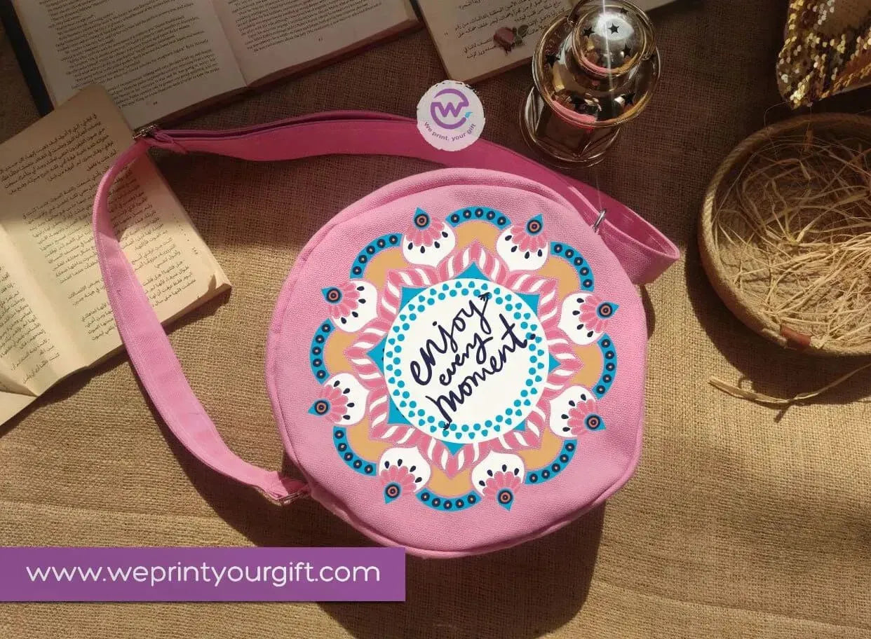 Fabric Round Bag-Motivational quotes - WE PRINT
