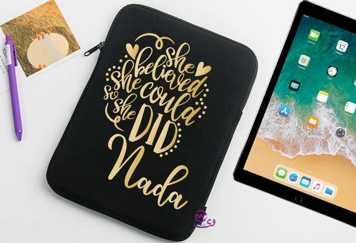 Fabric Tablet Covers - Motivation - weprint.yourgift