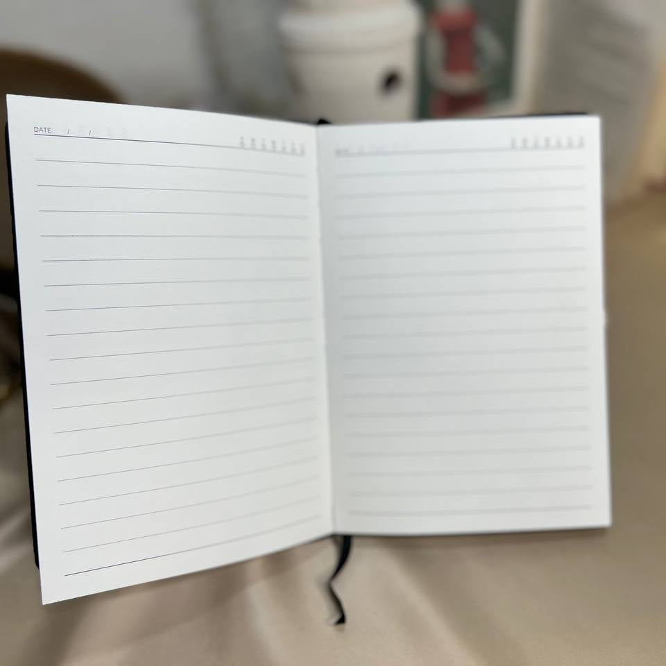 White Notebook with Elastic Band - Buy 2 Get 1 Free