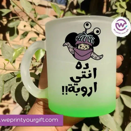 Frosted Glass Mug-Monsters - WE PRINT