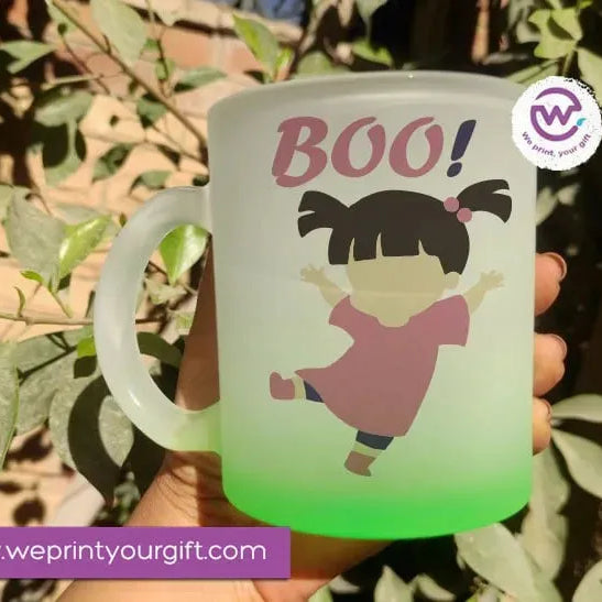Frosted Glass Mug-Monsters - WE PRINT