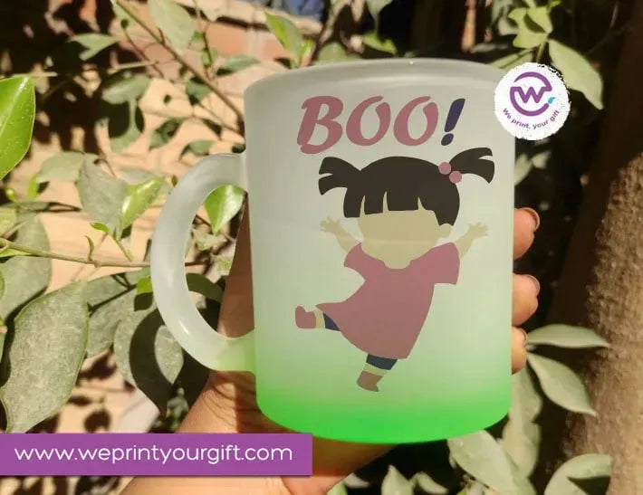 Frosted Glass Mug-Monsters - WE PRINT