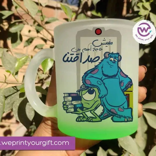 Frosted Glass Mug-Monsters - WE PRINT