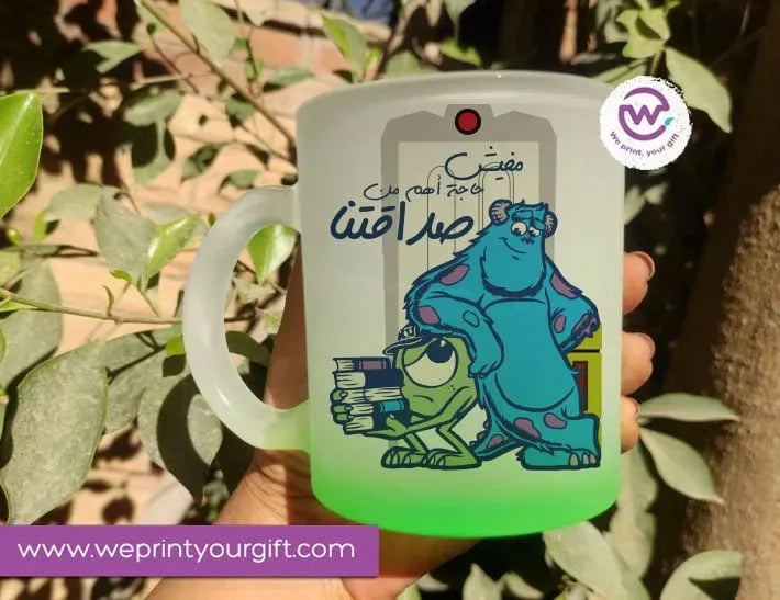 Frosted Glass Mug-Monsters - WE PRINT
