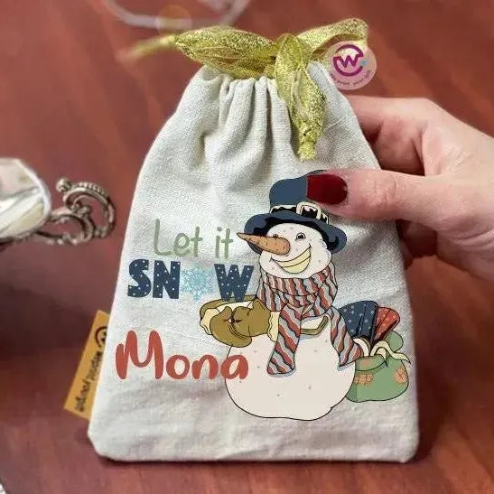 Gift Bags-Christmas -Snow - WE PRINT
