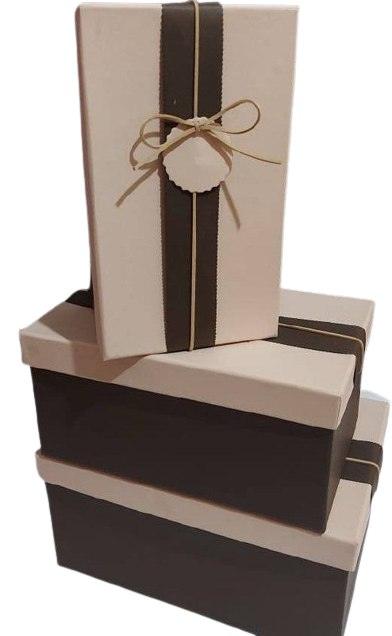 Gift Box - Beige striped - weprint.yourgift