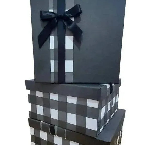 Gift Box - Black checks - WE PRINT