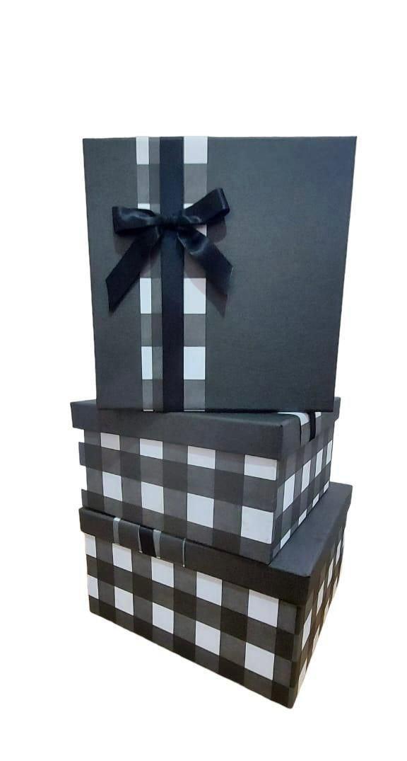 Gift Box - Black checks - weprint.yourgift