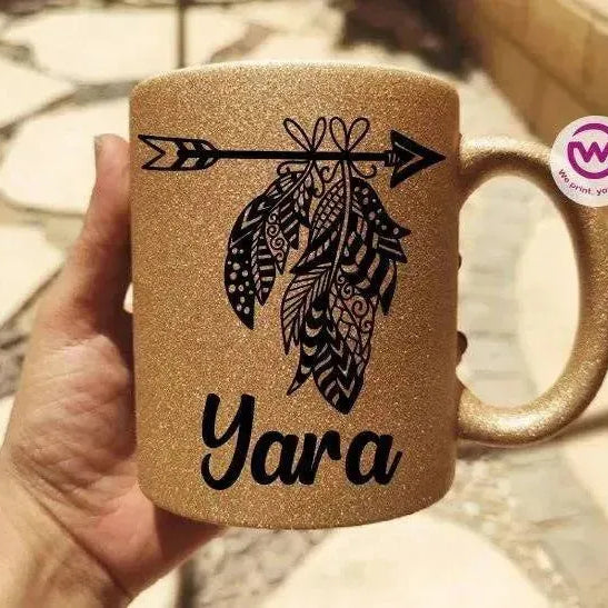 Glitter Mug - Boho - WE PRINT