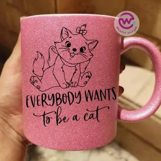 Glitter Mug - Cat Lovers - WE PRINT