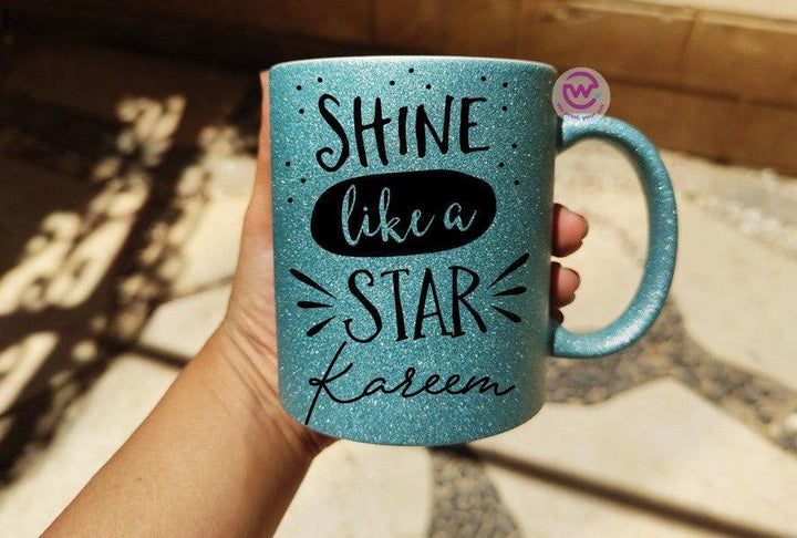 Glitter Mug - Inspirational Quotes A - WE PRINT